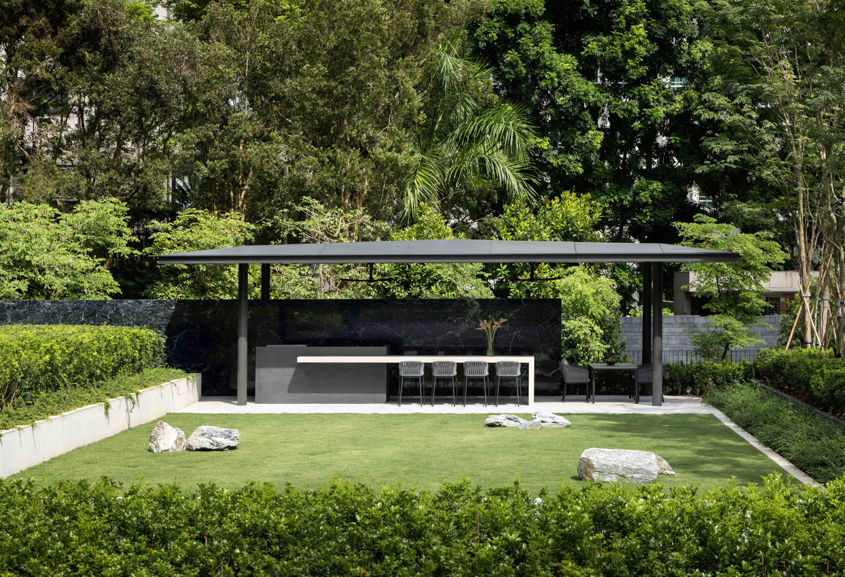 Event pavilion and lawn (artist’s impression)